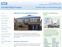 Tablet Screenshot of aberfeldypractice.nhs.uk